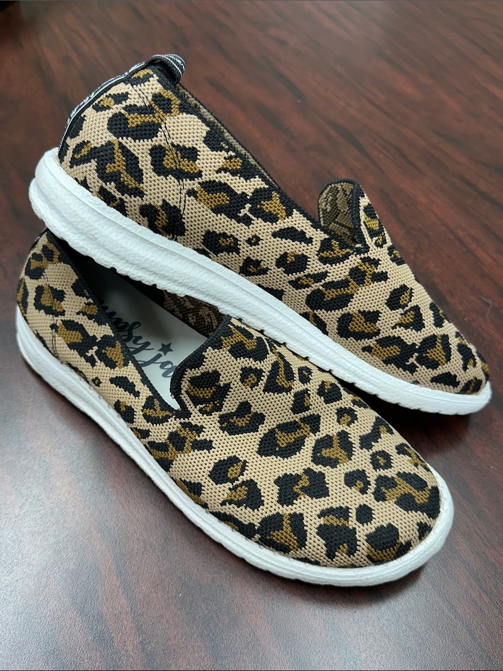 Gypsy Jazz Leopard Print Slip-On Mules - Tan & Black